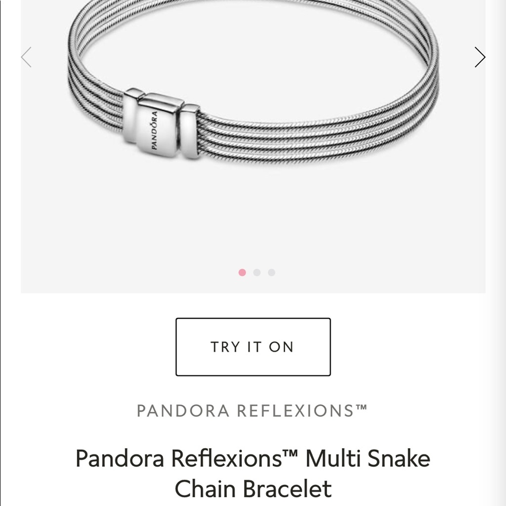 Pandora Reflexions multi snake chain bracelet 6.5 - Picture 12 of 16
